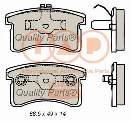 Brake Pad Set, disc brake (704-03061)
