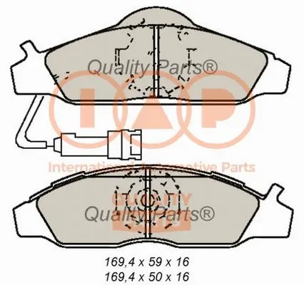 Brake Pad Set, disc brake (704-18022)