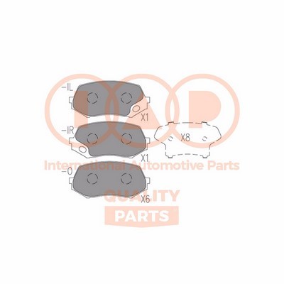 Brake Pad Set, disc brake (704-12106X)