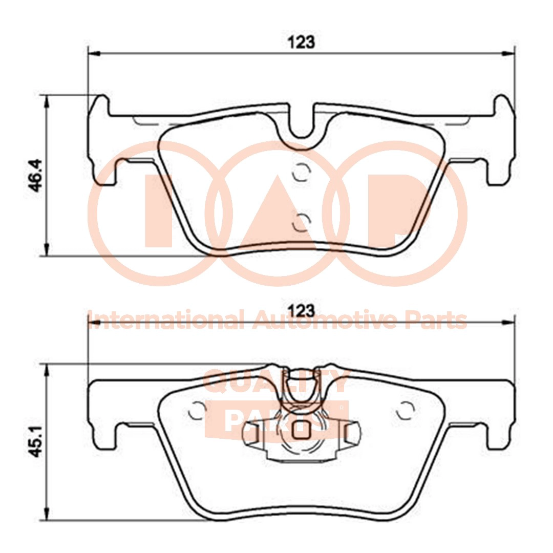 Brake Pad Set, disc brake (704-51032P)