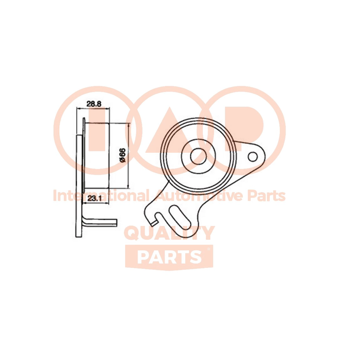 Tensioner Pulley, timing belt (127-07081)