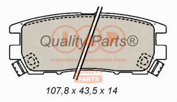 Brake Pad Set, disc brake (704-12022)