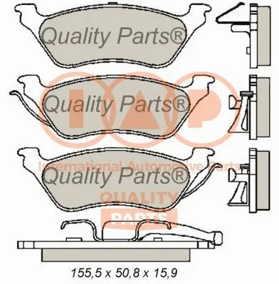 Brake Pad Set, disc brake (704-02015)