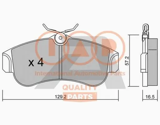 Brake Pad Set, disc brake (704-13081P)