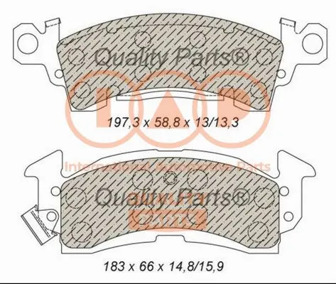 Brake Pad Set, disc brake (704-01010)