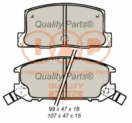 Brake Pad Set, disc brake (704-17079)