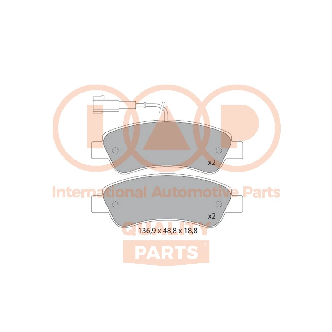Brake Pad Set, disc brake (704-08031)