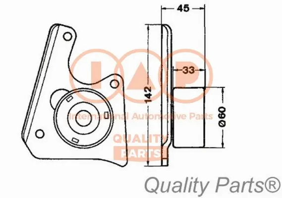 Tensioner Pulley, timing belt (127-07025)