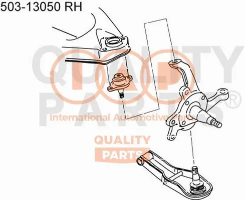 Control/Trailing Arm, wheel suspension (503-13050)