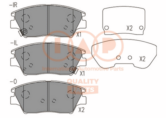 Brake Pad Set, disc brake (704-18070)