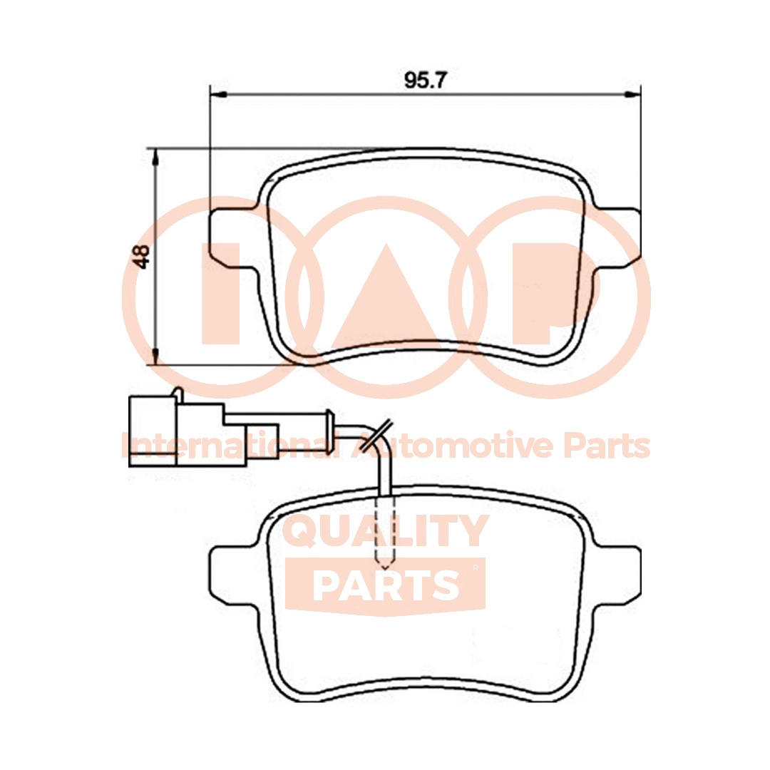 Brake Pad Set, disc brake (704-08105)