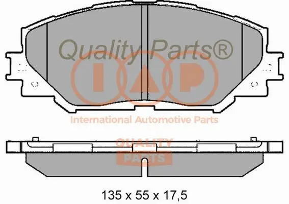 Brake Pad Set, disc brake (704-17180)