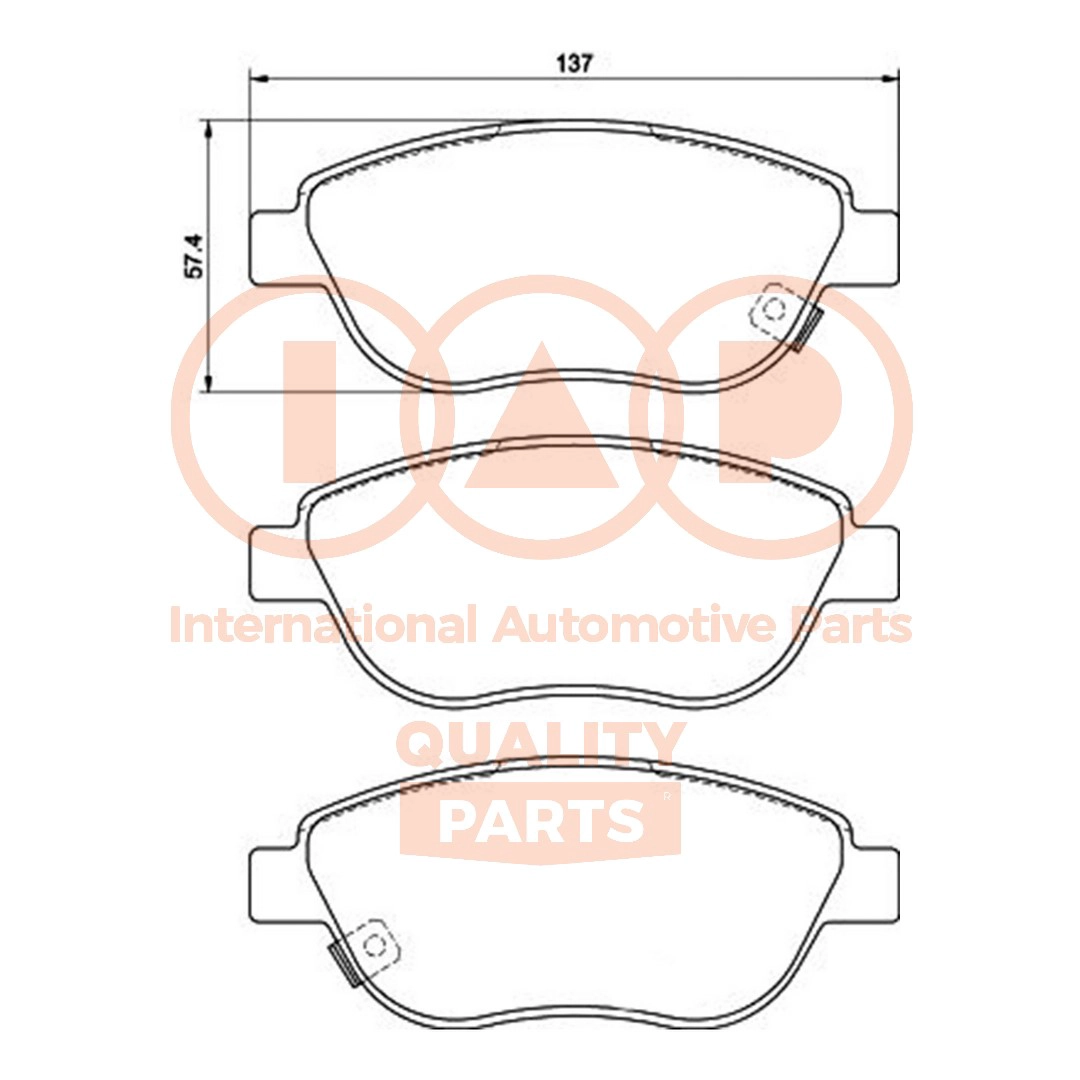 Brake Pad Set, disc brake (704-08041P)
