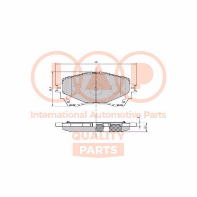 Brake Pad Set, disc brake (704-11150X)