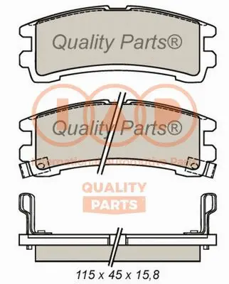 Brake Pad Set, disc brake (704-13042)