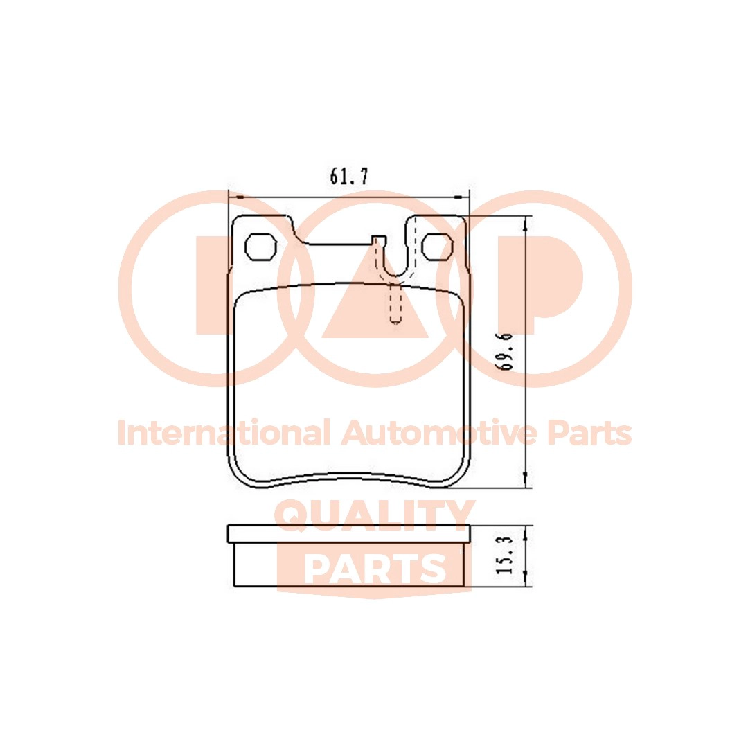 Brake Pad Set, disc brake (704-02082)