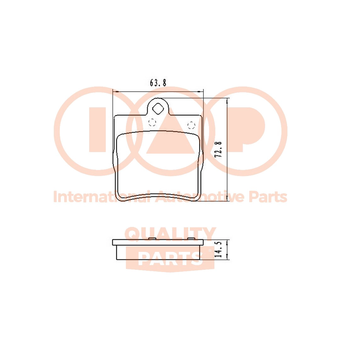 Brake Pad Set, disc brake (704-02081)