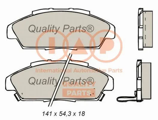 Brake Pad Set, disc brake (704-06024)