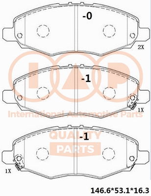 Brake Pad Set, disc brake (704-17164)