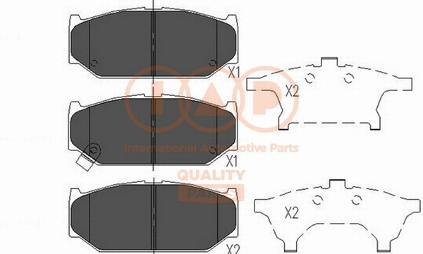 Brake Pad Set, disc brake (704-16067)