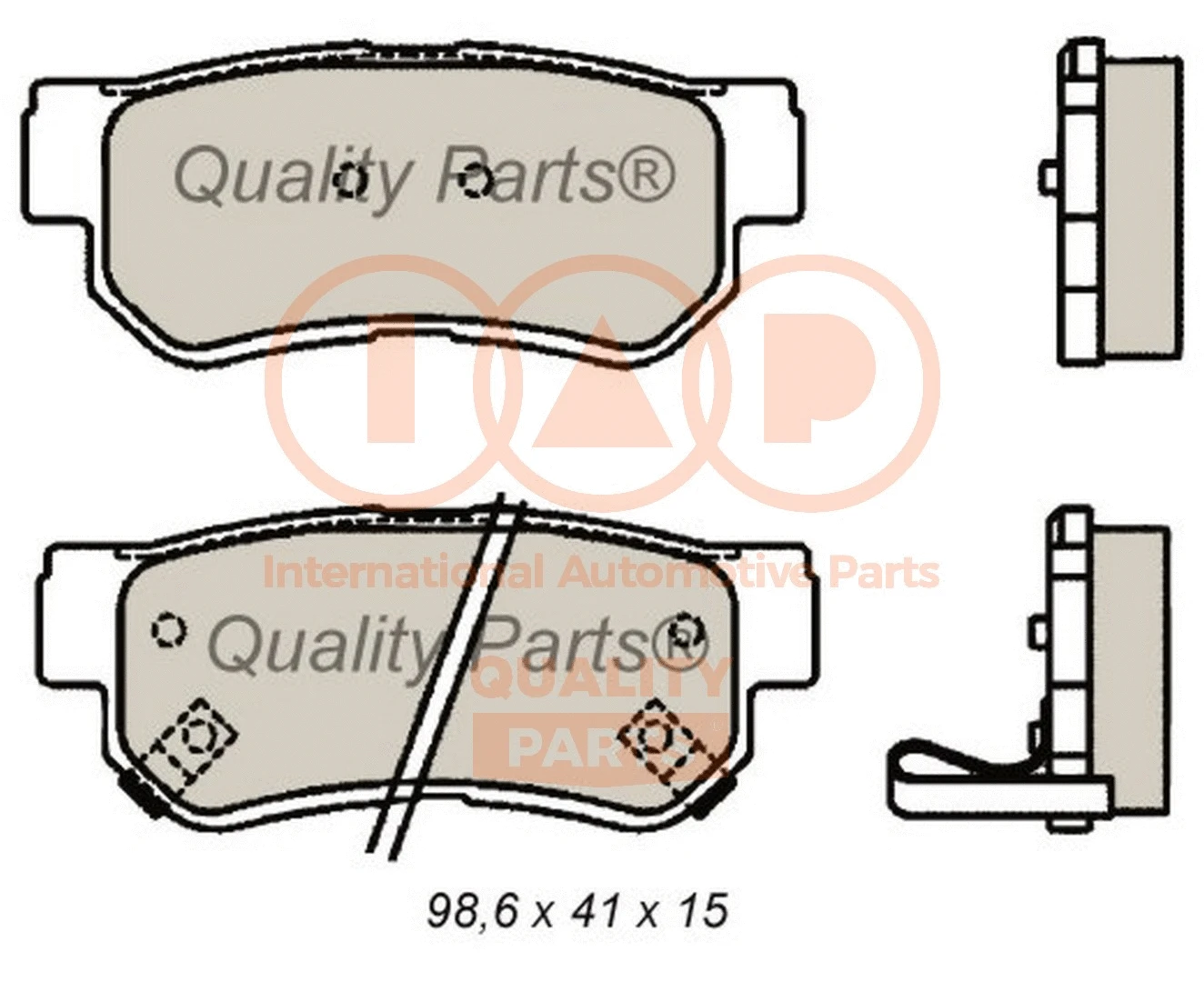 Brake Pad Set, disc brake (704-21089G)