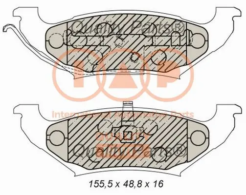 Brake Pad Set, disc brake (704-02013)
