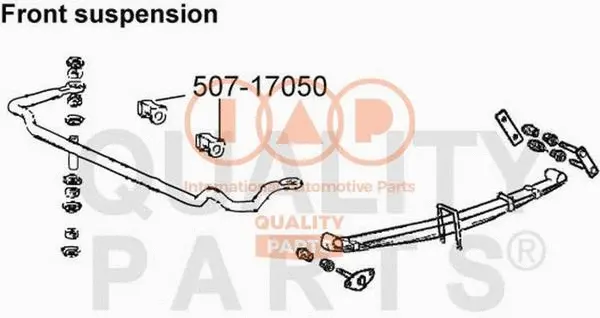 Mounting, stabiliser bar (507-17050)