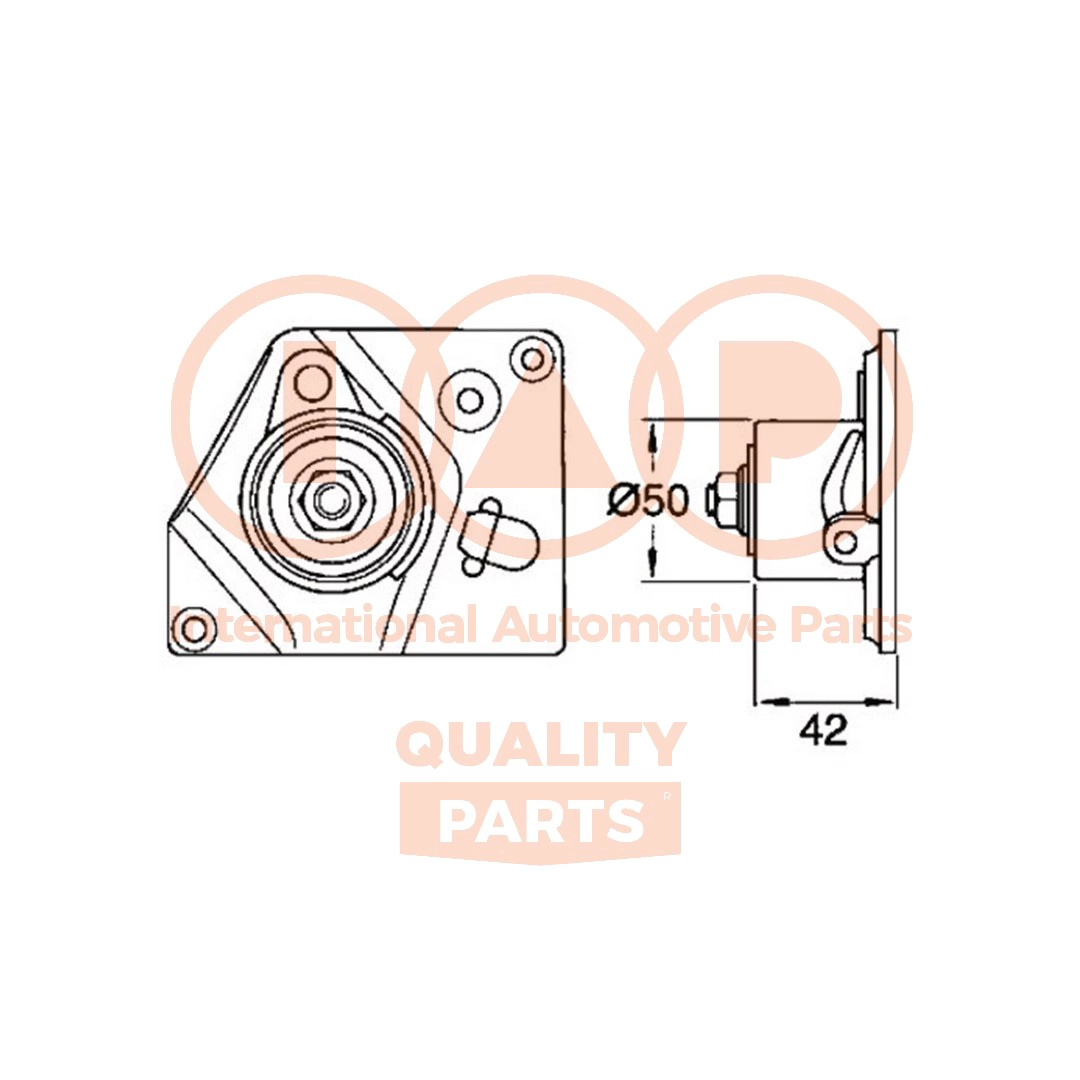 Tensioner Pulley, timing belt (127-12086)