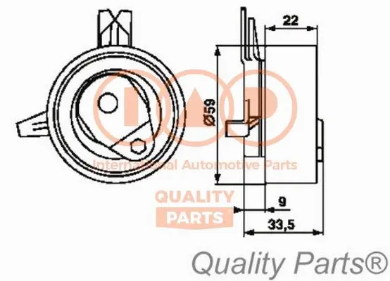 Tensioner Pulley, timing belt (127-20071)