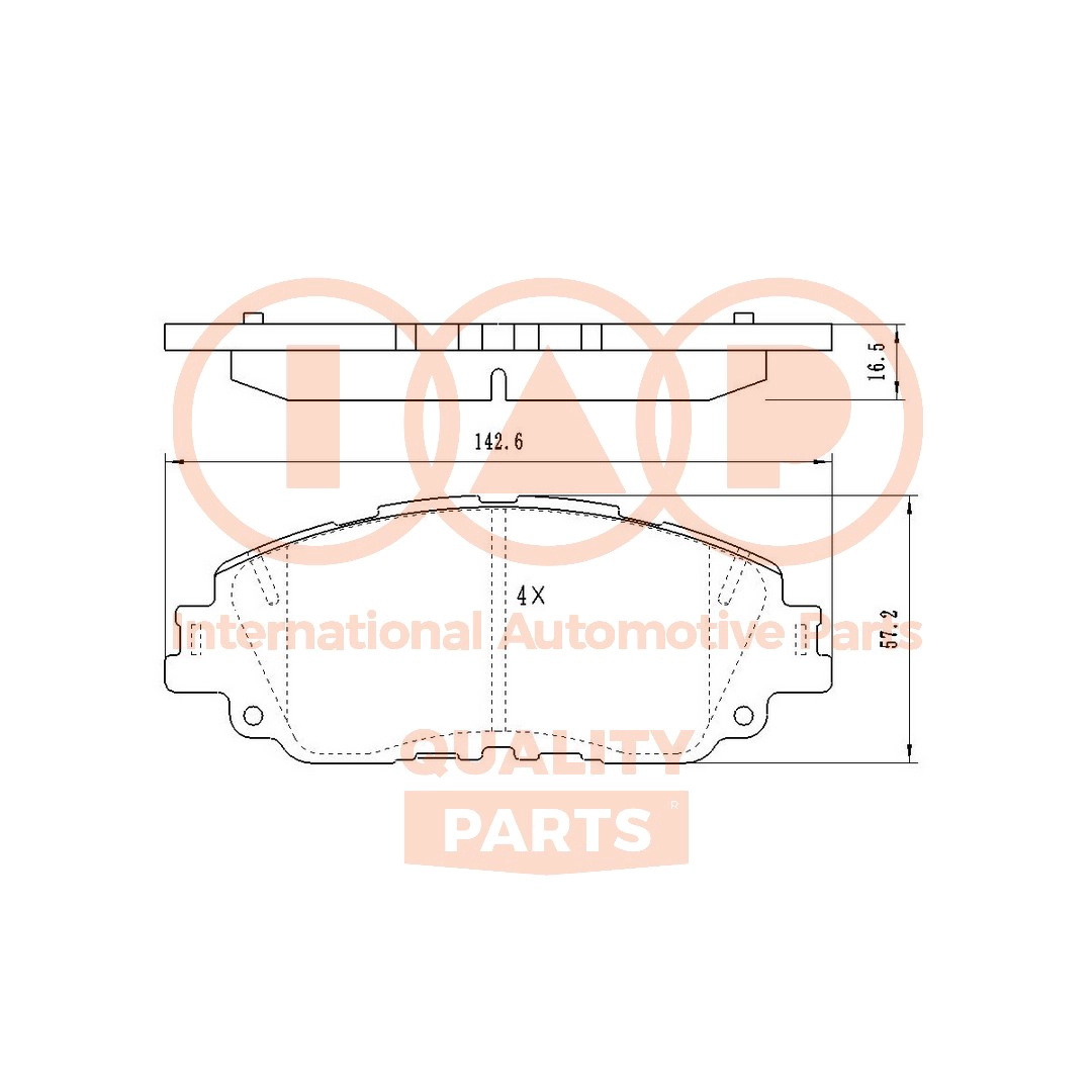 Brake Pad Set, disc brake (704-17260)
