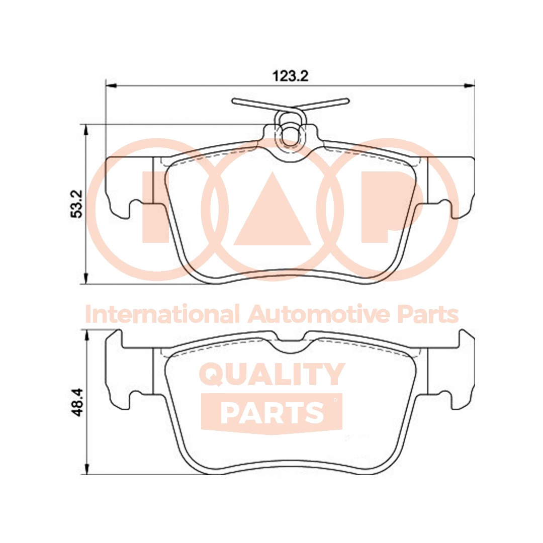 Brake Pad Set, disc brake (704-04045)