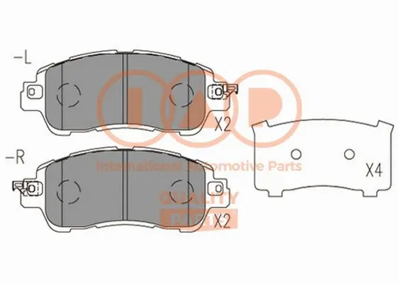 Brake Pad Set, disc brake (704-11084)