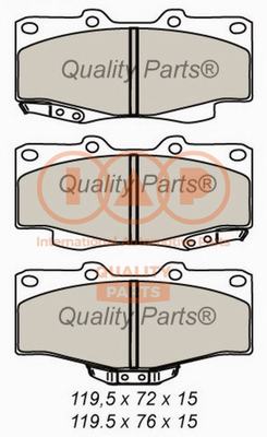 Brake Pad Set, disc brake (704-17070X)