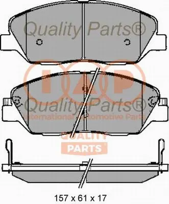 Brake Pad Set, disc brake (704-07088G)