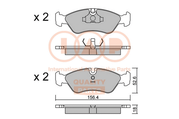 Brake Pad Set, disc brake (704-20010P)