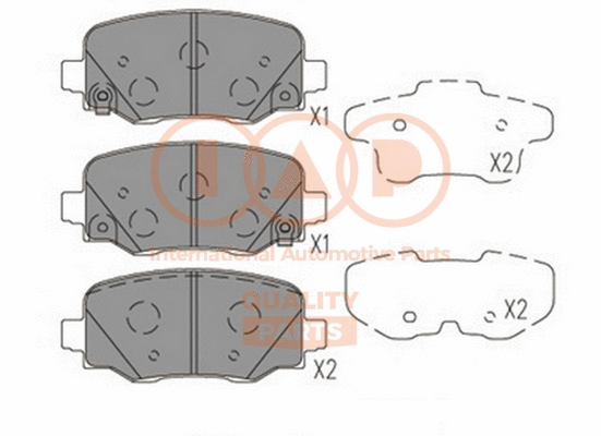 Brake Pad Set, disc brake (704-10081)