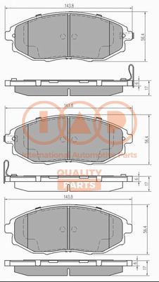 Brake Pad Set, disc brake (704-20046X)