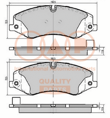 Brake Pad Set, disc brake (704-14080)