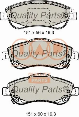Brake Pad Set, disc brake (704-06065)