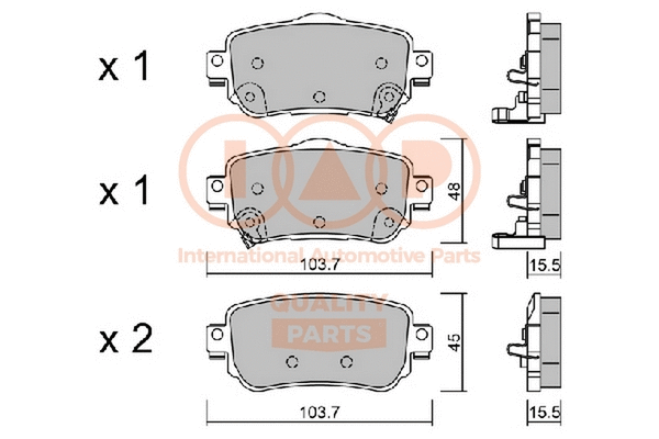 Brake Pad Set, disc brake (704-13112P)