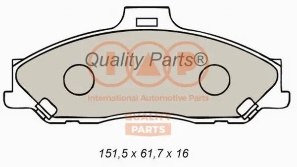 Brake Pad Set, disc brake (704-11072)