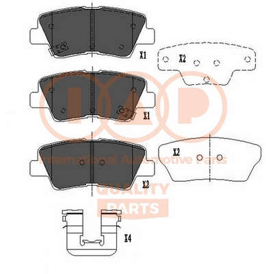 Brake Pad Set, disc brake (704-07095)