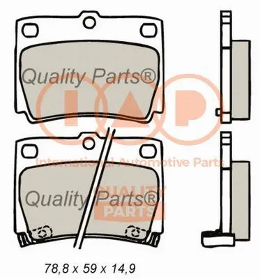 Brake Pad Set, disc brake (704-12025)