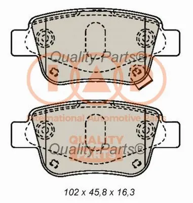 Brake Pad Set, disc brake (704-17183)