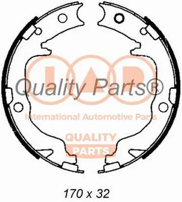 Brake Shoe Set, parking brake (705-10070)