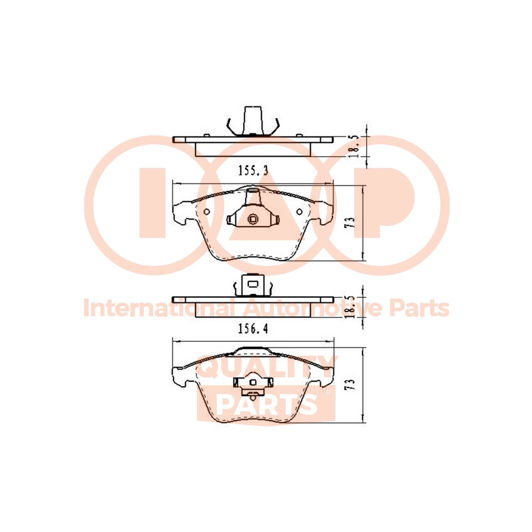 Brake Pad Set, disc brake (704-11121)