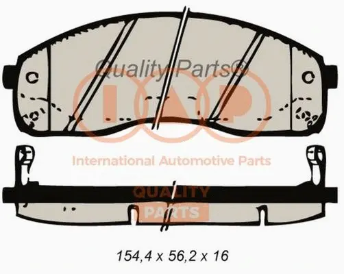 Brake Pad Set, disc brake (704-21051)