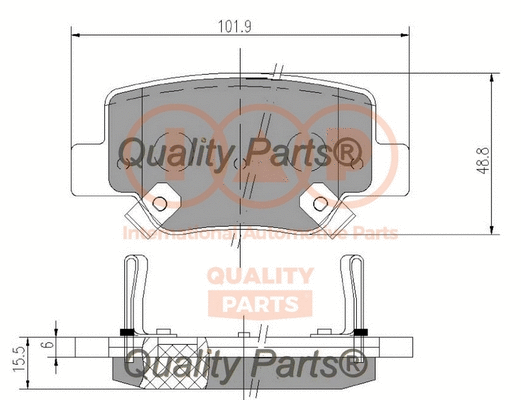 Brake Pad Set, disc brake (704-17202)