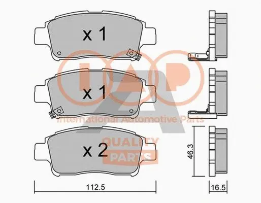 Brake Pad Set, disc brake (704-17000P)
