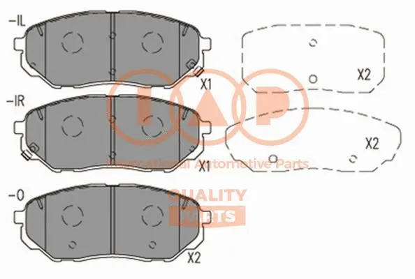 Brake Pad Set, disc brake (704-21183)